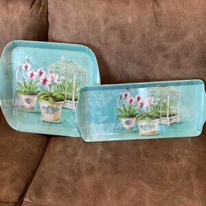 Garden style melamine trays